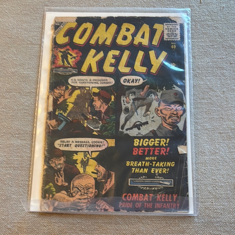 Combat Kelly Comic Book with Vibrant Cover